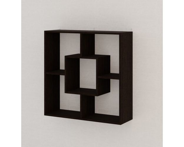 Полка Квадрат (Венге)