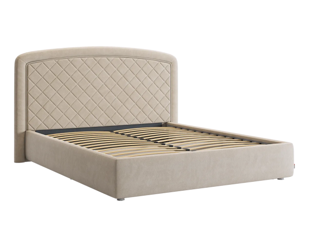 Кровать с основанием Сильва 2 1600 капучино (велюр)