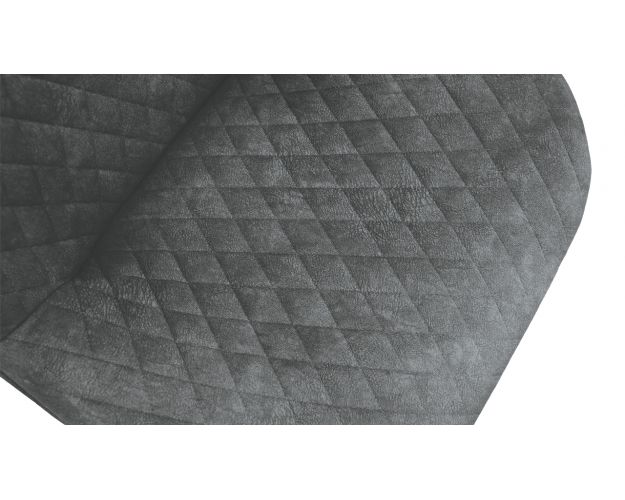 Стул «Оливер» К1С Белый/Микровелюр Wellmart Graphite