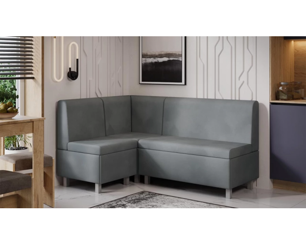 Диван угловой Каир ГН №1 исп.2 велюр Camaro 18 серый