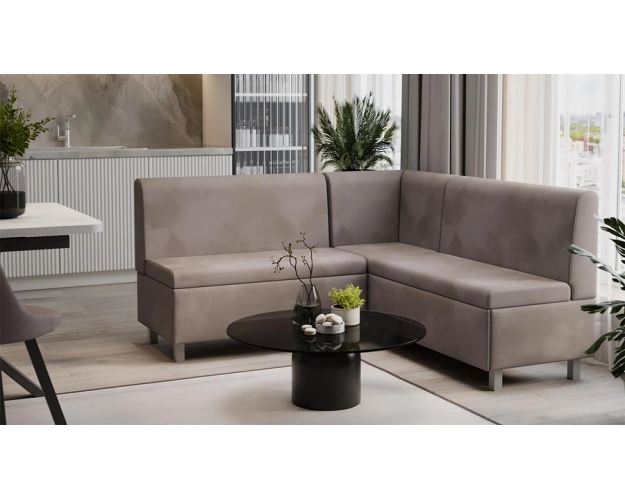 Диван угловой Каир ГН №2 исп.2 велюр Camaro 05 мокко